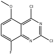 2,4-dichloro-8-fluoro-5-methoxyquinazoline Struktur