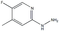 5-Fluoro-2-hydrazinyl-4-methylpyridine Structure
