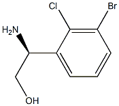 (S)-2-amino-2-(3-bromo-2-chlorophenyl)ethanol Struktur