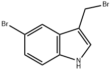 5-bromo-3-(bromomethyl)-1H-indole 结构式