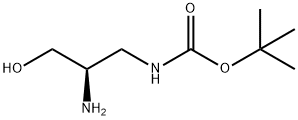 N-((2R)-2-amino-3-hydroxypropyl)(tert-butoxy)carboxamide 结构式