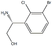 (R)-2-amino-2-(3-bromo-2-chlorophenyl)ethanol Structure