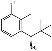 3-((1S)-1-AMINO-2,2-DIMETHYLPROPYL)-2-METHYLPHENOL Struktur