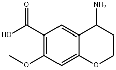 4-AMINO-7-METHOXYCHROMANE-6-CARBOXYLIC ACID 结构式