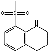 8-methanesulfonyl-1,2,3,4-tetrahydroquinoline 化学構造式