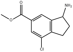methyl3-amino-7-chloro-2,3-DIHYDRO-1H-indene-5-carboxylate,1391319-31-5,结构式