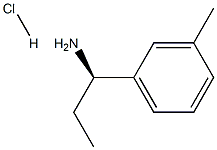 (R)-1-(间甲苯基)丙-1-胺盐酸盐, 1391356-26-5, 结构式