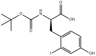 (Tert-Butoxy)Carbonyl D-2-Iodotyrosine, 1391385-17-3, 结构式