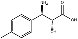 (2R,3R)-3-Amino-2-hydroxy-3-(4-methyl-phenyl)-propionic     acid 结构式