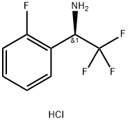 (R)-2,2,2-trifluoro-1-(2-fluorophenyl)ethan-1-amine hydrochloride Struktur