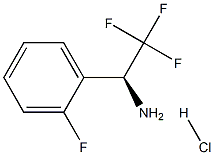(S)-2,2,2-trifluoro-1-(2-fluorophenyl)ethan-1-amine hydrochloride, 1391504-94-1, 结构式