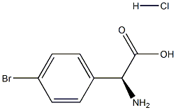 (S)-2-AMINO-2-(4-BROMOPHENYL)ACETIC ACID HYDROCHLORIDE Structure