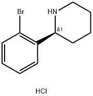 (S)-2-(2-bromophenyl)piperidine hydrochloride Structure