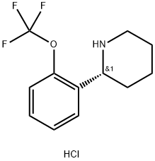 (R)-2-(2-(trifluoromethoxy)phenyl)piperidine hydrochloride Structure