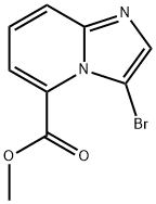 3-Bromo-imidazo[1,2-a]pyridine-5-carboxylic acid methyl ester Struktur
