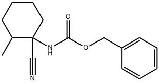 benzyl N-(1-cyano-2-methylcyclohexyl)carbamate Struktur