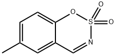 1,2,3-benzoxathiazine, 6-methyl-, 2,2-dioxide Struktur
