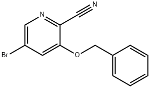 3-(BENZYLOXY)-5-BROMOPICOLINONITRILE Struktur