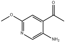 1-(5-Amino-2-methoxy-pyridin-4-yl)-ethanone,1393558-09-2,结构式
