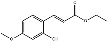 (E)-3-(2-羟基-4-甲氧基苯基)丙烯酸乙酯, 139386-27-9, 结构式