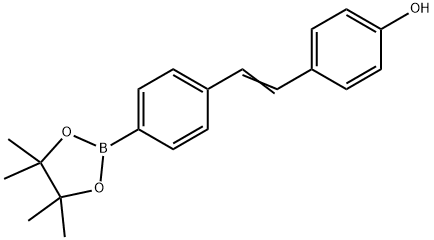 (E)-4-(4-(4,4,5,5-tetramethyl-1,3,2-dioxaborolan-
2-yl)styryl)phenol,1394004-68-2,结构式