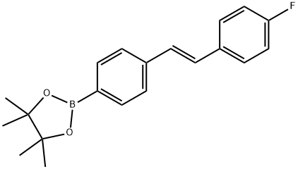 (E)-2-(4-(4-fluorostyryl)phenyl)-4,4,5,5-
tetramethyl-1,3,2-dioxaborolane