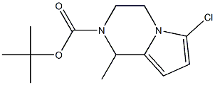 tert-butyl 6-chloro-1-methyl-3,4-dihydropyrrolo[1,2-a]pyrazine-2(1H)-carboxylate Structure