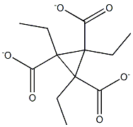 triethyl(r)-cyclopropane-1,2,3-tricarboxylate 化学構造式