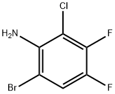 6-溴-2-氯-3,4-二氟苯胺,139649-88-0,结构式