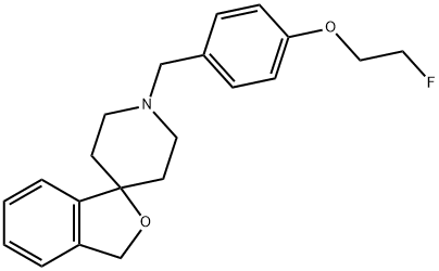 1'-(4-(2-fluoroethoxy)benzyl)-3H-spiro[isobenzofuran-1,4'-piperidine],1396802-69-9,结构式