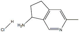3-METHYL-6,7-DIHYDRO-5H-CYCLOPENTA[C]PYRIDIN-7-AMINE HCL Structure