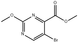 METHYL 5-BROMO-2-METHOXYPYRIMIDINE-4-CARBOXYLATE Struktur