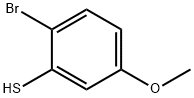 2-溴-5-甲氧基苯硫醇,13993-51-6,结构式