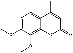 7,8-Dimethoxy-4-methyl-chromen-2-one Struktur
