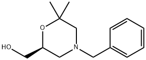 (S)-(4-苄基-6,6-二甲基吗啉-2-基)甲醇, 1400589-78-7, 结构式
