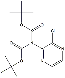 N-Boc-[tert-butyl (3-chloropyrazin-2-yl)carbamate] Structure