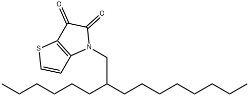 4-(2-hexyldecyl)-4H-thieno[3,2-b]pyrrole-5,6-dione Struktur