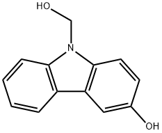 3-hydroxy-9H-Carbazole-9-methanol 化学構造式