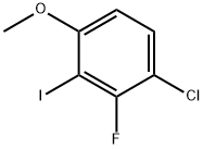 2-氟-3-氯-6-甲氧基碘苯, 1402004-77-6, 结构式