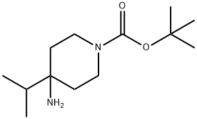 tert-butyl 4-amino-4-(propan-2-yl)piperidine-1-carboxylate Structure