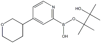 4-(Tetrahydropyran-3-yl)pyridine-2-boronic acid pinacol ester Structure