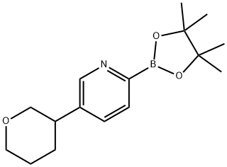 5-(Tetrahydropyran-3-yl)pyridine-2-boronic acid pinacol ester,1402166-25-9,结构式