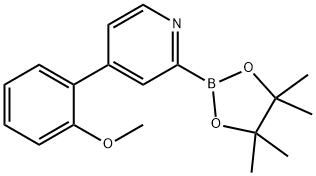 4-(2-methoxyphenyl)-2-(4,4,5,5-tetramethyl-1,3,2-dioxaborolan-2-yl)pyridine,1402226-79-2,结构式