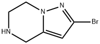 2-BROMO-4,5,6,7-TETRAHYDROPYRAZOLO[1,5-A]PYRAZINE, 1402672-14-3, 结构式