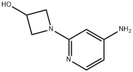 1-(4-胺基吡啶-2-基)氮杂环丁烷-3-醇,1403248-75-8,结构式