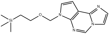 7-((2-(trimethylsilyl)ethoxy)methyl)-7H-imidazo[1,2-c]pyrrolo[3,2-e]pyrimidine, 1404299-74-6, 结构式
