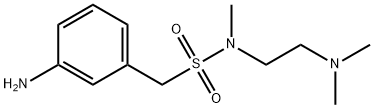 1-(3-氨基苯基)-N-(2-(二甲基氨基)乙基)-N-甲基甲磺酰胺 结构式