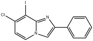 7-chloro-8-iodo-2-phenylimidazo[1,2-a]pyridine Struktur