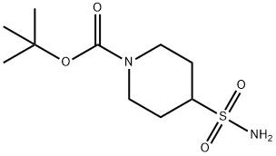 tert-butyl 4-sulfamoylpiperidine-1-carboxylate Struktur