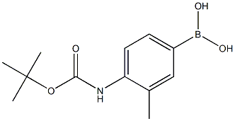 4-Bocamino-3-methyl-phenylboronic acid Structure